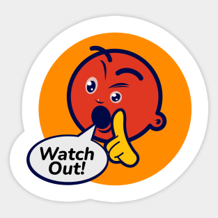 Watch Out Emoji Sticker